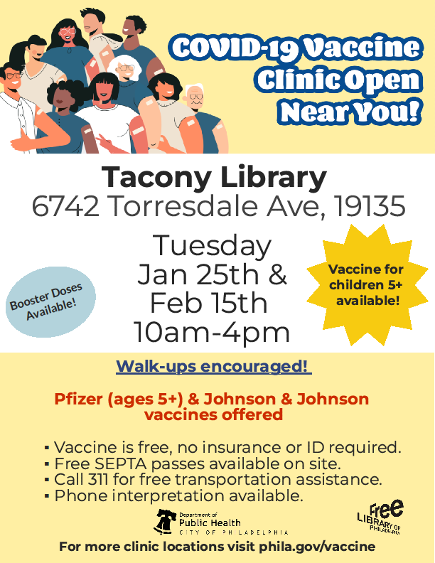 Tacony Library Vaccine Clinic